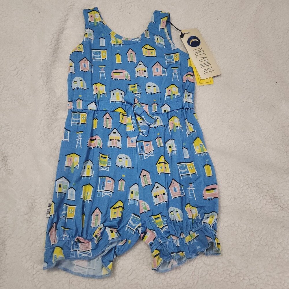 NWT Dreamiere beach themed romper 5/6